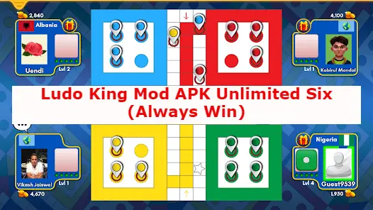 Ludo King Mod APK Unlimited Six (Always Win)