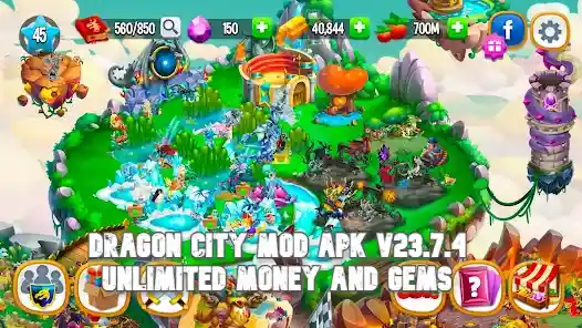 Dragon City Mod Apk v23.7.4 (Unlimited Money and Gems) 2